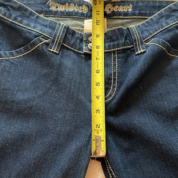 ❤️TWISTED HEART”boot cut jeans - Picture 9 of 11